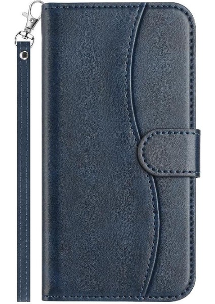 IPhone 13 Flip Case Mini Renkli Bilek Kayışı Kart Yuvaları Tutucu Pu (Yurt Dışından)
