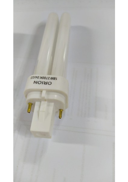 Orıon 18W 2 Pinli 2700k sarı Işık Plc Ampul G24D-1 Duy fiyatları