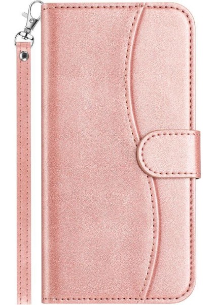 IPhone Se2 Bilek Kayışı Darbeye Dayanıklı Kart Yuvaları Tutucu Pu Flip Case (Yurt Dışından)