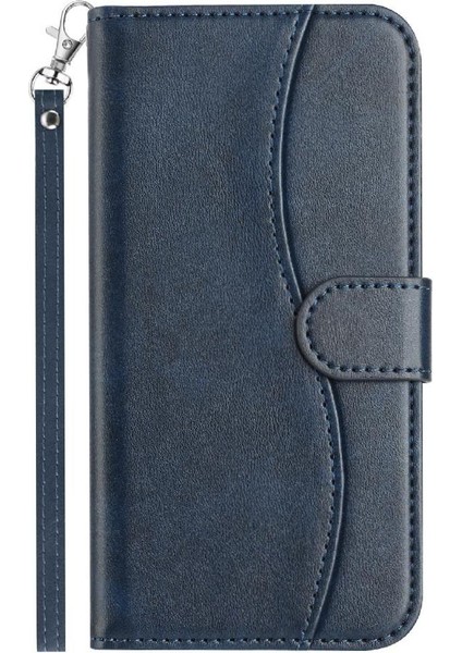 IPhone Se2 Bilek Kayışı Darbeye Dayanıklı Kart Yuvaları Tutucu Pu Flip Case (Yurt Dışından)