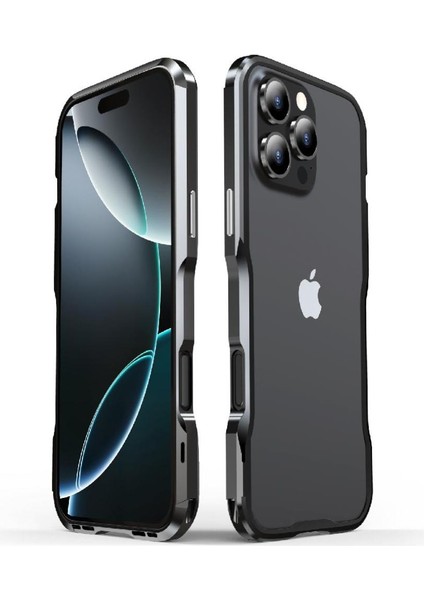 IPhone 16 Pro Max Ağır Hibrit Metal Tampon Kumwum Zırh Kılıf (Yurt Dışından)