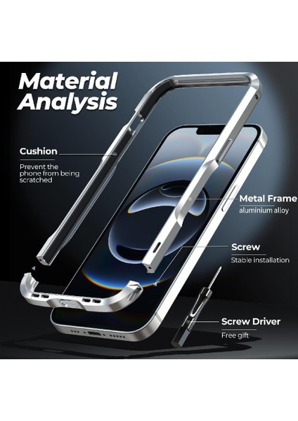 IPhone 16E Dahili Silikon Darbeye Dayanıklı Toz Geçirmez Kumwum Zırh Kılıf (Yurt Dışından) fiyatları