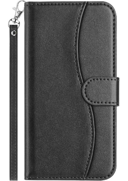 IPhone 15 Flip Case Artı Renkli Darbeye Kart Yuvaları Tutucu Pu (Yurt Dışından)
