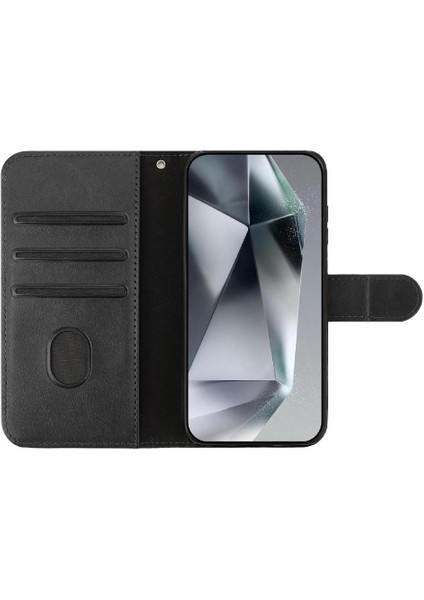 IPhone 15 Flip Case Artı Renkli Darbeye Kart Yuvaları Tutucu Pu (Yurt Dışından)