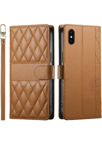 IPhone X/xs Kılıf Darbeye Dayanıklı Çift Kayışlar Cüzdan Deri ile Uyumlu (Yurt Dışından) fırsatları