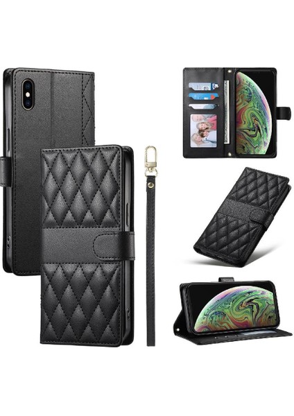 IPhone Xs Max Kılıf Deri Kılıf Darbeye Dayanıklı Zarif Cüzdan ile Uyumlu (Yurt Dışından)