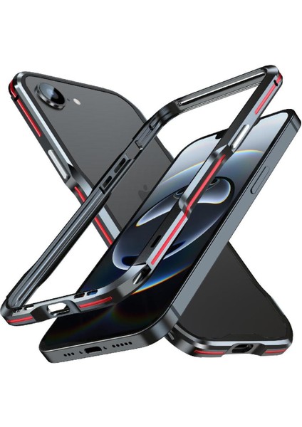 IPhone 16E Dahili Silikon Darbeye Dayanıklı Toz Geçirmez Kumwum Zırh Kılıf (Yurt Dışından)