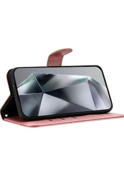 IPhone 13 Pro Pu Deri Kart Yuvaları Tutucu Bilek Kayışı Flip Case (Yurt Dışından)