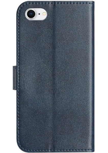 IPhone Se3 Bilek Kayışı Renkli Darbeye Dayanıklı Kart Yuvaları Tutucu Flip Case (Yurt Dışından)