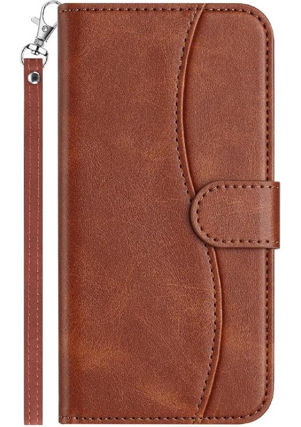 IPhone 6s Plus Renkli Darbeye Dayanıklı Pu Deri Kart Yuvaları Flip Case (Yurt Dışından)