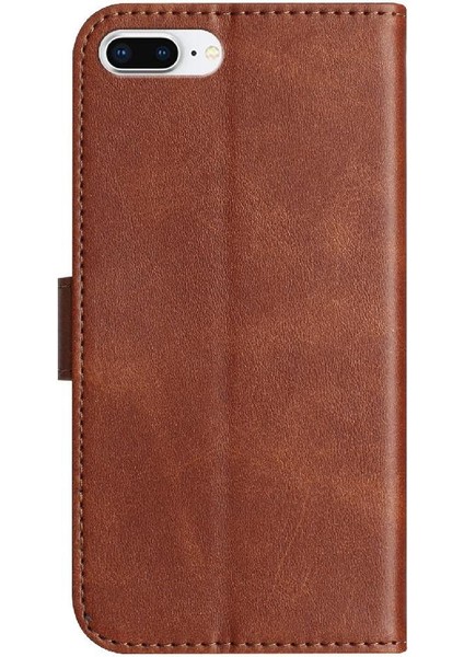 IPhone 6s Plus Renkli Darbeye Dayanıklı Pu Deri Kart Yuvaları Flip Case (Yurt Dışından)