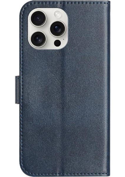 IPhone 16 Pro Max Kart Yuvaları Tutucu Renkli Bilek Kayışı Pu Flip Case (Yurt Dışından)