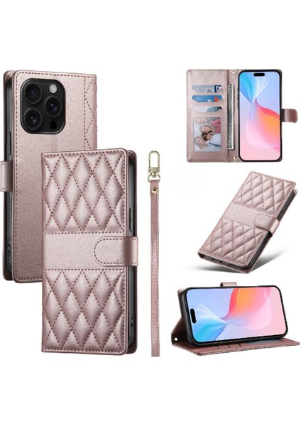 IPhone 16 Pro Max Kılıf Deri Çanta Çift Sapanlar Zarif ile Uyumlu (Yurt Dışından) fırsatları