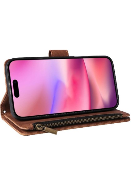 IPhone 16 Pro Fermuarlı Cebi ile Uyumlu Saf Renk Nakit Yuvaları 9 (Yurt Dışından) fiyatları