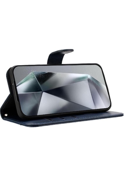 IPhone 13 Pro Max Darbeye Dayanıklı Bilek Kayışı Kart Yuvaları Tutucu Flip Case (Yurt Dışından)