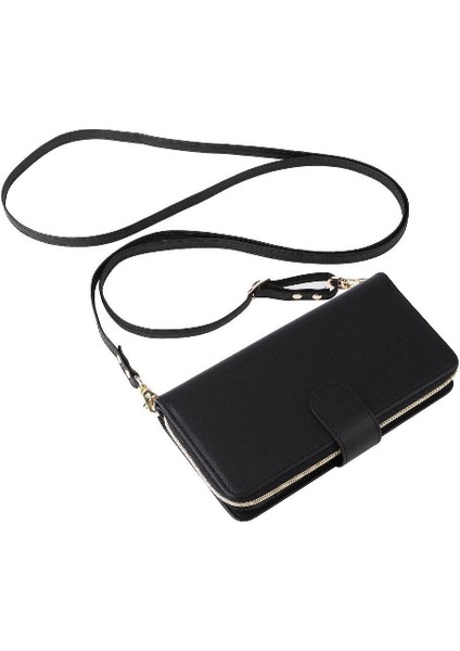 IPhone 13 Pro Max Cüzdan Kılıf 9 Kart Tutucu Crossbody ile Uyumlu ve (Yurt Dışından)