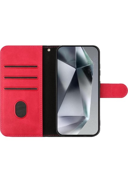 IPhone 16 Pro Max Kart Yuvaları Tutucu Renkli Bilek Kayışı Pu Flip Case (Yurt Dışından)