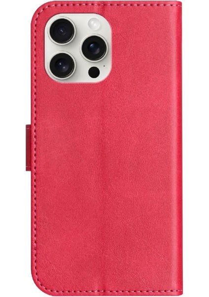 IPhone 16 Pro Max Kart Yuvaları Tutucu Renkli Bilek Kayışı Pu Flip Case (Yurt Dışından)