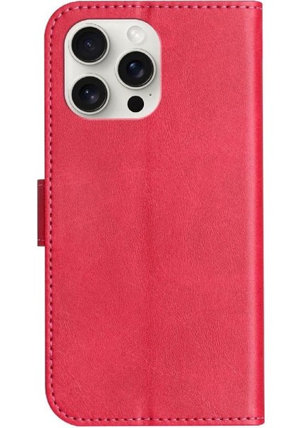 IPhone 14 Pro Darbeye Pu Deri Kart Yuvaları Tutucu Bilek Flip Case (Yurt Dışından)