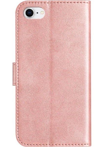IPhone Se3 Bilek Kayışı Renkli Darbeye Dayanıklı Kart Yuvaları Tutucu Flip Case (Yurt Dışından)