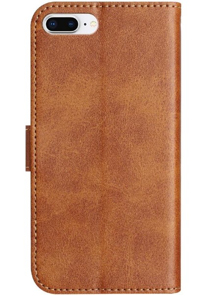 IPhone 6s Plus Renkli Darbeye Dayanıklı Pu Deri Kart Yuvaları Flip Case (Yurt Dışından)