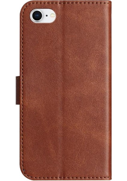 IPhone Se2 Bilek Kayışı Darbeye Dayanıklı Kart Yuvaları Tutucu Pu Flip Case (Yurt Dışından) fırsatları