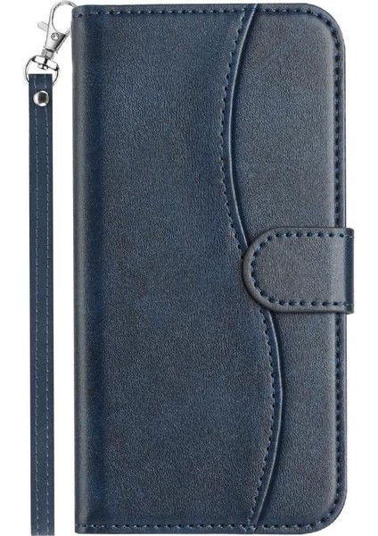 IPhone 15 Pro Max Kart Yuvaları Tutucu Pu Deri Renkli Flip Case (Yurt Dışından)