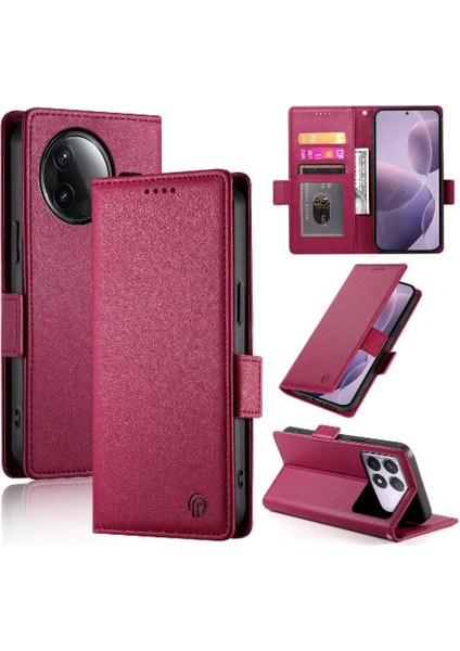 Poco F7 Pro Kartvizit Yuvaları Flip Case Günlük Kullanım Cüzdan (Yurt Dışından)