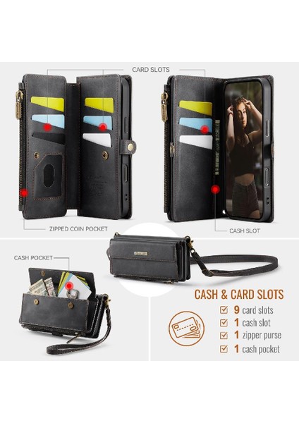 Kart Yuvaları ile IPhone X/xs Pu Deri Ayrılabilir Stra Cüzdan Kılıf (Yurt Dışından) fiyatları
