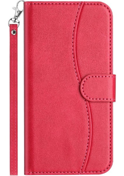 IPhone Se3 Bilek Kayışı Renkli Darbeye Dayanıklı Kart Yuvaları Tutucu Flip Case (Yurt Dışından)