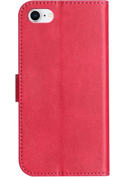 IPhone Se3 Bilek Kayışı Renkli Darbeye Dayanıklı Kart Yuvaları Tutucu Flip Case (Yurt Dışından)