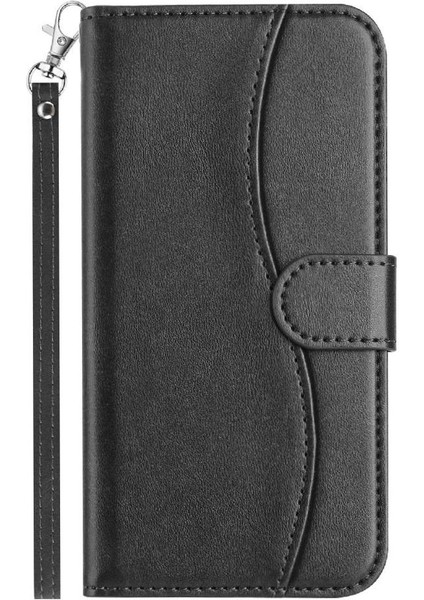 IPhone Se3 Bilek Kayışı Renkli Darbeye Dayanıklı Kart Yuvaları Tutucu Flip Case (Yurt Dışından)