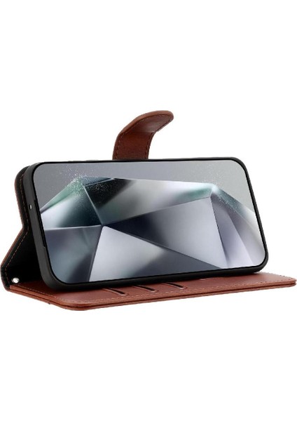 IPhone Se3 Bilek Kayışı Renkli Darbeye Dayanıklı Kart Yuvaları Tutucu Flip Case (Yurt Dışından)