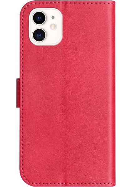 IPhone 12 Kart Yuvaları Tutucu Pu Deri Renkli Darbeye Dayanıklı Flip Case (Yurt Dışından)