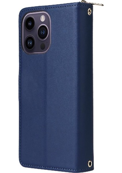 IPhone 14 Pro Max Cüzdan Kılıf Fermuarlı Cebi Manyetik Pu ile Uyumlu (Yurt Dışından) indirimleri