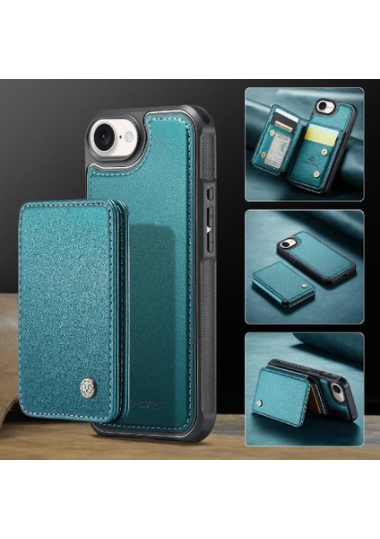 IPhone 16E Stand Fonksiyonu Kılıf Ayrılabilir Cüzdan Rfıd Engelleme 2 In (Yurt Dışından)