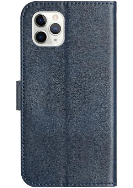 IPhone 11 Pro Darbeye Dayanıklı Bilek Kayışı Kart Yuvaları Tutucu Pu Flip Case (Yurt Dışından)
