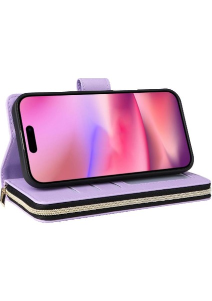 IPhone 13 Pro Max Cüzdan Kılıf 9 Kart Tutucu Crossbody ile Uyumlu ve (Yurt Dışından)