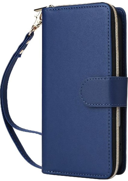 IPhone 13 Pro Max Cüzdan Kılıf 9 Kart Tutucu Crossbody ile Uyumlu ve (Yurt Dışından)