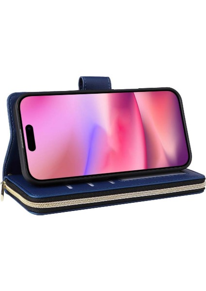 IPhone 13 Pro Max Cüzdan Kılıf 9 Kart Tutucu Crossbody ile Uyumlu ve (Yurt Dışından)