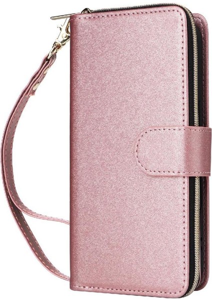 IPhone 13 Pro Max Cüzdan Kılıf 9 Kart Tutucu Crossbody ile Uyumlu ve (Yurt Dışından)