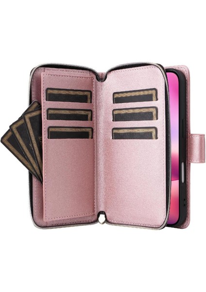 IPhone 13 Pro Max Cüzdan Kılıf 9 Kart Tutucu Crossbody ile Uyumlu ve (Yurt Dışından)