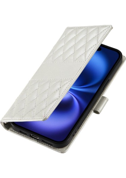 IPhone 14 Plus Vaka Zarif Deri Çanta Çift Sapanlar ile Uyumlu (Yurt Dışından)