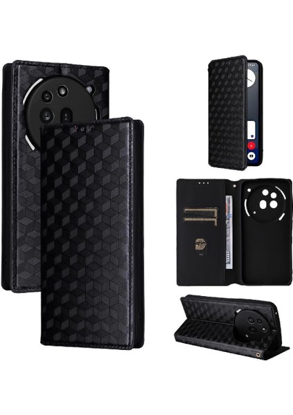 Nothing Phone 3A Pro Kart Yuvaları Tutucu Pu Deri 3D Desen Için Kılıf (Yurt Dışından)