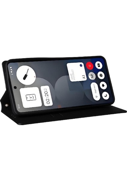 Nothing Phone 3A Pro Kart Yuvaları Tutucu Pu Deri 3D Desen Için Kılıf (Yurt Dışından)