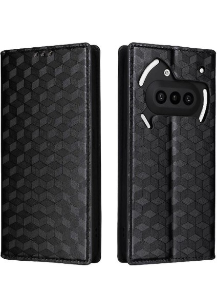 Nothing Phone 3A 3D Desen Cüzdan Manyetik Kapatma Pu Deri Için Kılıf (Yurt Dışından)