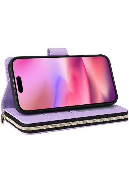 IPhone 13 Pro Cüzdan Kılıf Fermuarlı Cebi Bilek Kayışı ile Uyumlu 9 (Yurt Dışından) fırsatları