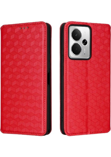 14 5g Cüzdan Manyetik Kapatma Kart Yuvaları Tutucu Pu 3D Için Kılıf (Yurt Dışından)