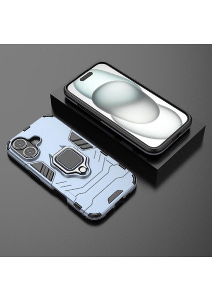 IPhone 16 Askeri Damla Koruma Kılıf Kickstand 360&DEG; Dönen Halka (Yurt Dışından) fiyatları