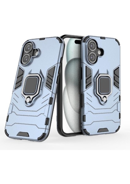 IPhone 16 Askeri Damla Koruma Kılıf Kickstand 360&DEG; Dönen Halka (Yurt Dışından) fırsatları
